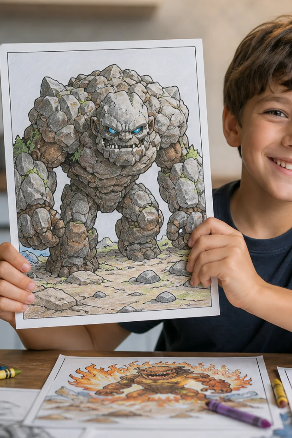 desenhos de golem para colorir - 2