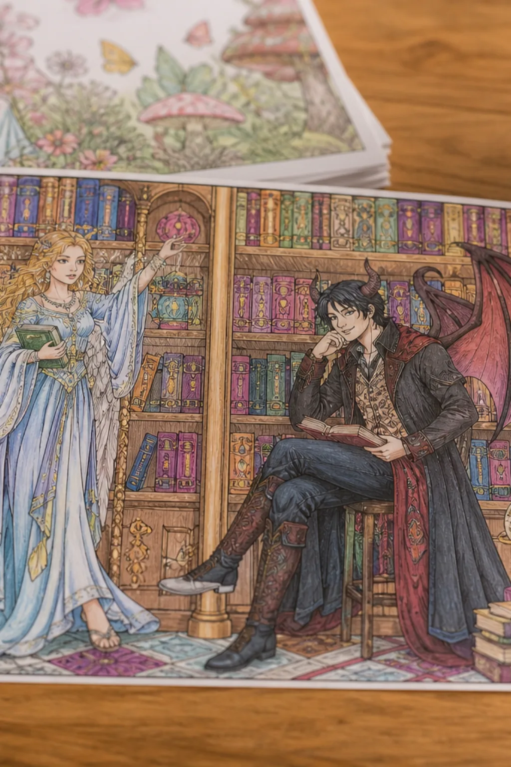 desenhos da série Good Omens para colorir - 2