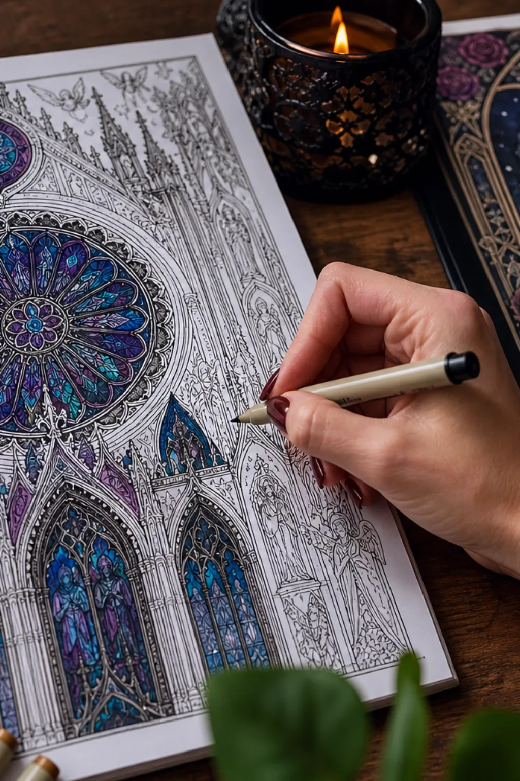 desenhos de fantasia gótica para colorir - 2