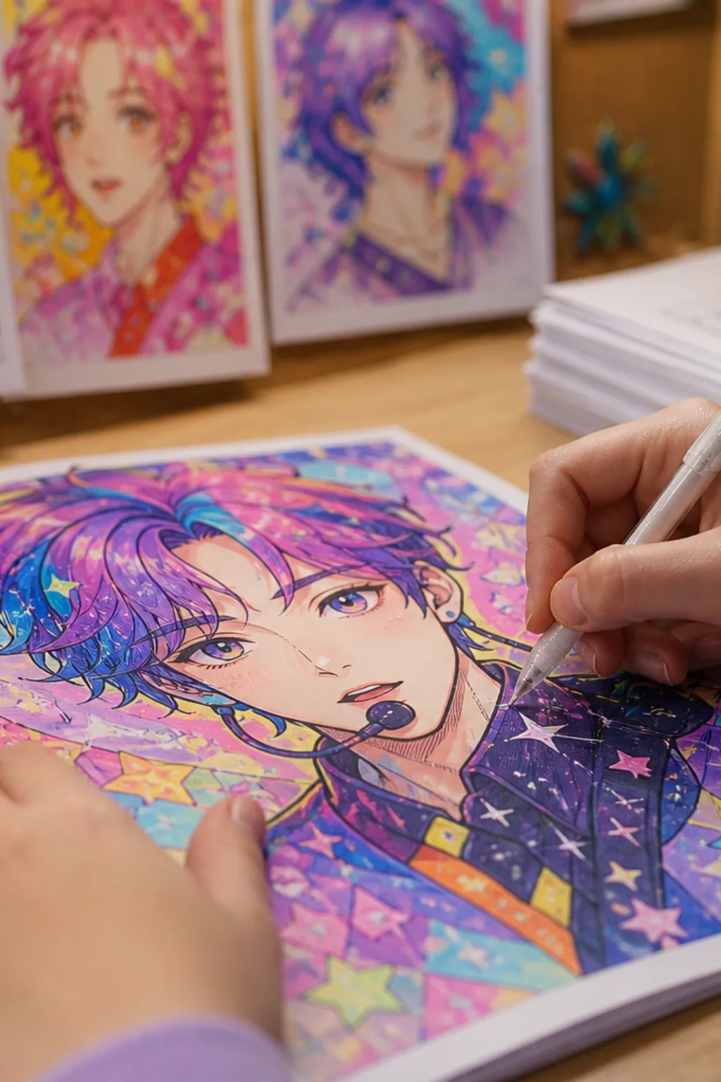 desenhos das Guerreiras do K-pop para colorir - 2