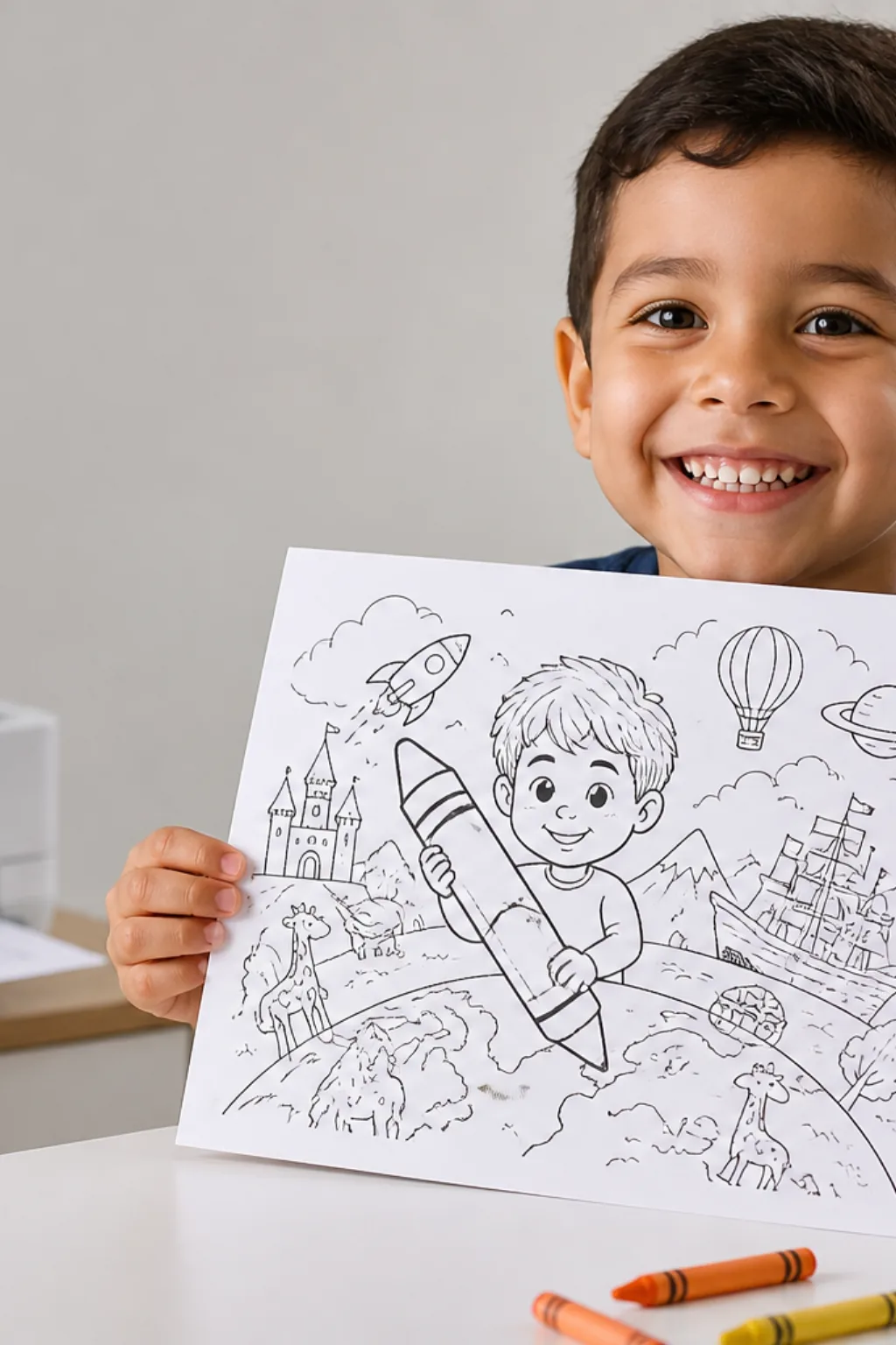 desenhos do filme Harold e o Lápis Mágico para colorir - 1