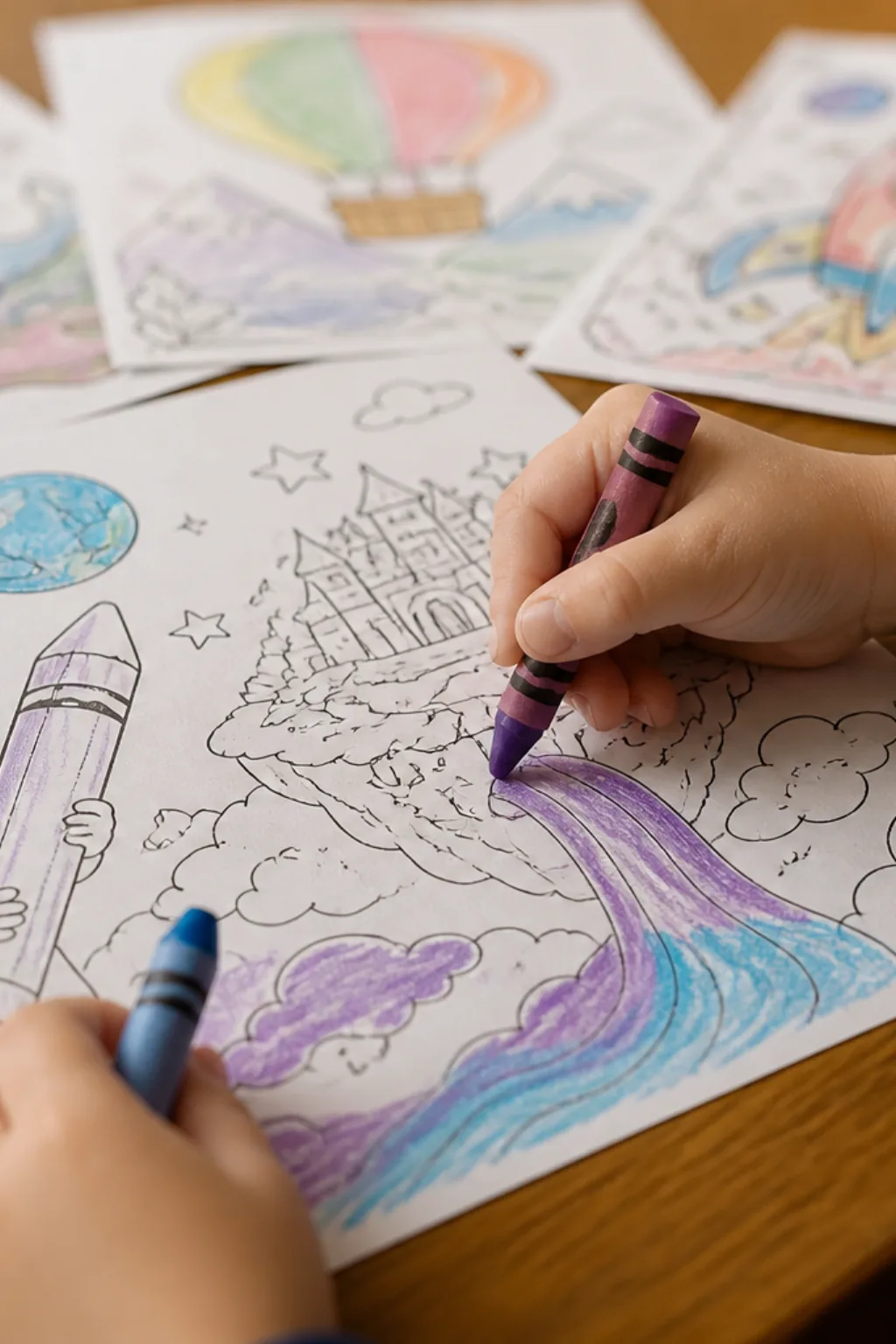 desenhos do filme Harold e o Lápis Mágico para colorir - 2