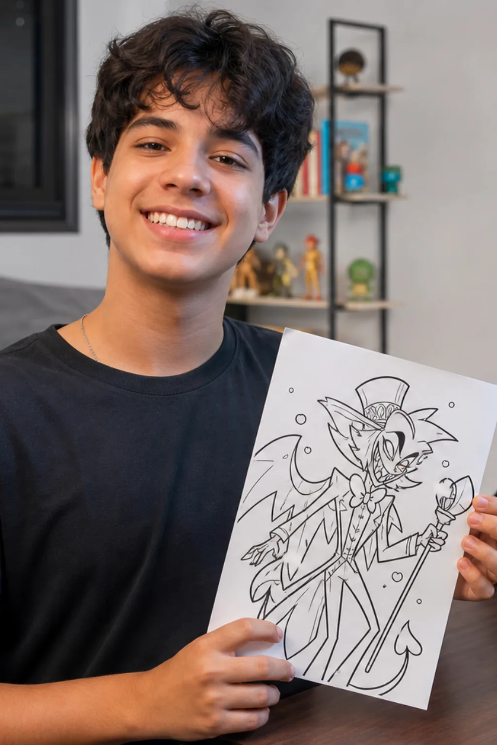 desenhos de Hazbin Hotel para colorir — exemplo criado na Desenhos pra Colorir