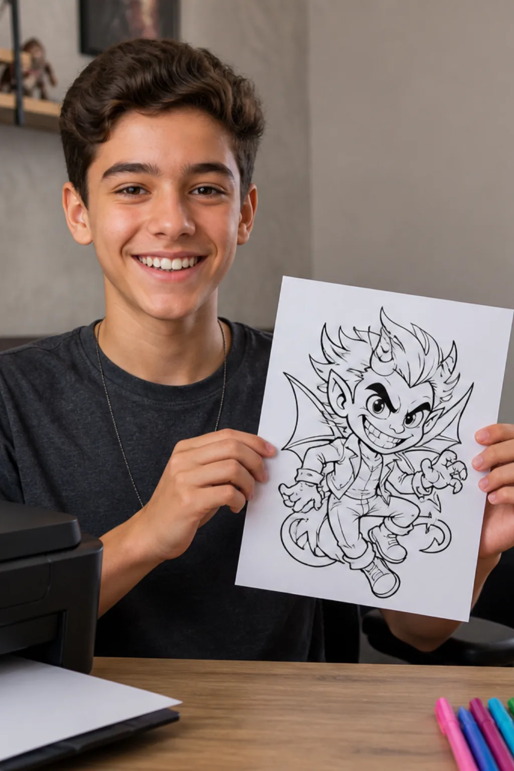 desenhos de Helluva Boss para colorir — exemplo criado na Desenhos pra Colorir