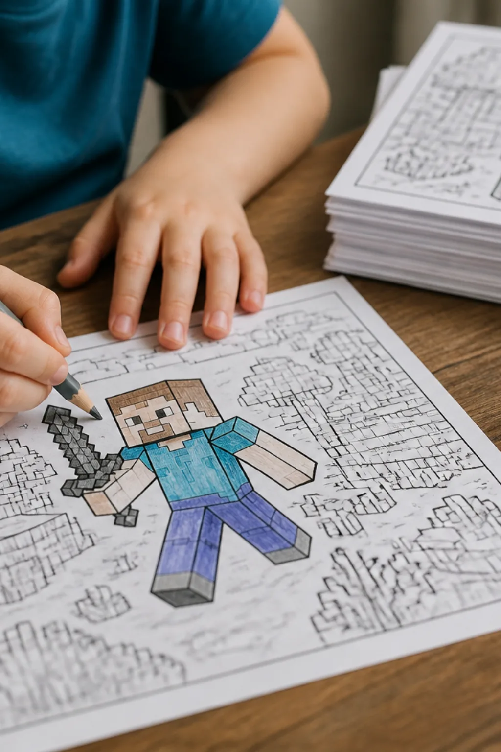 desenhos para colorir do Herobrine - 2
