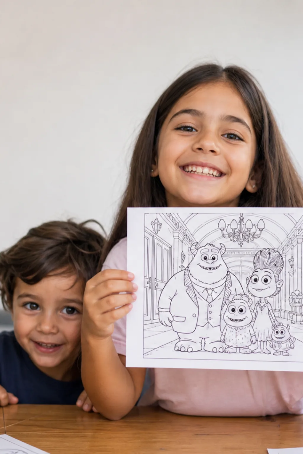 desenhos do Hotel Transilvânia para colorir — exemplo criado na Desenhos pra Colorir