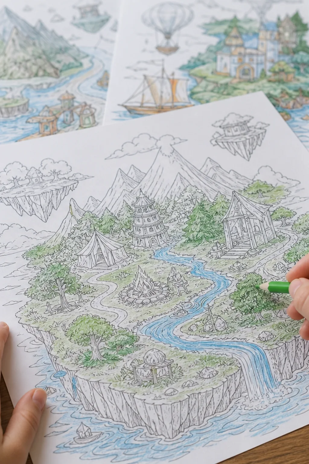 desenhos da Ilha do Acampamento para colorir - 2