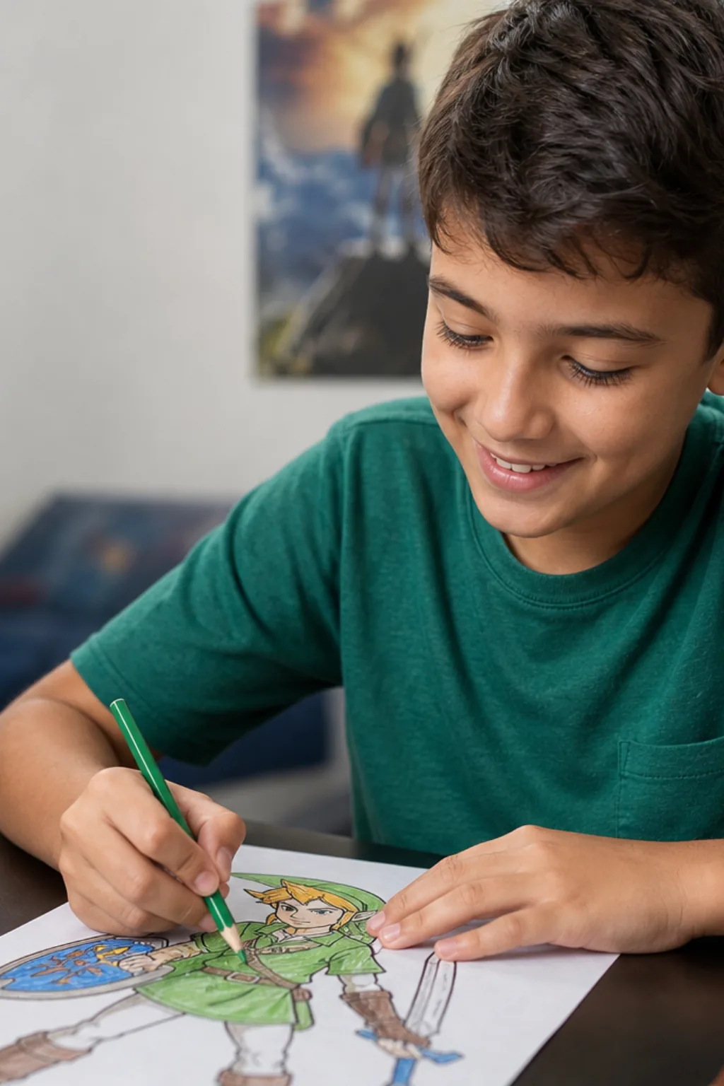desenhos do link para colorir - 1
