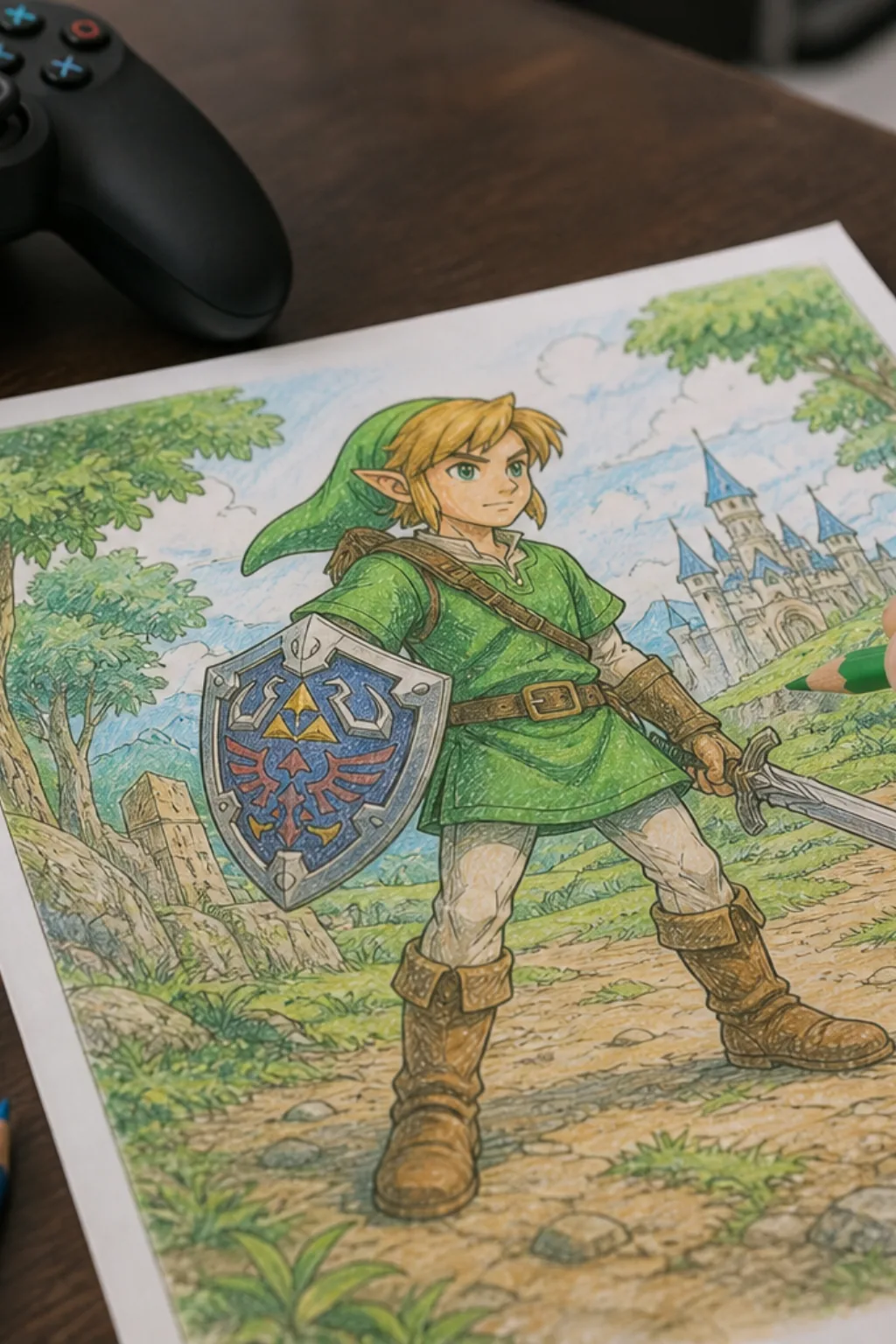 desenhos do link para colorir - 2