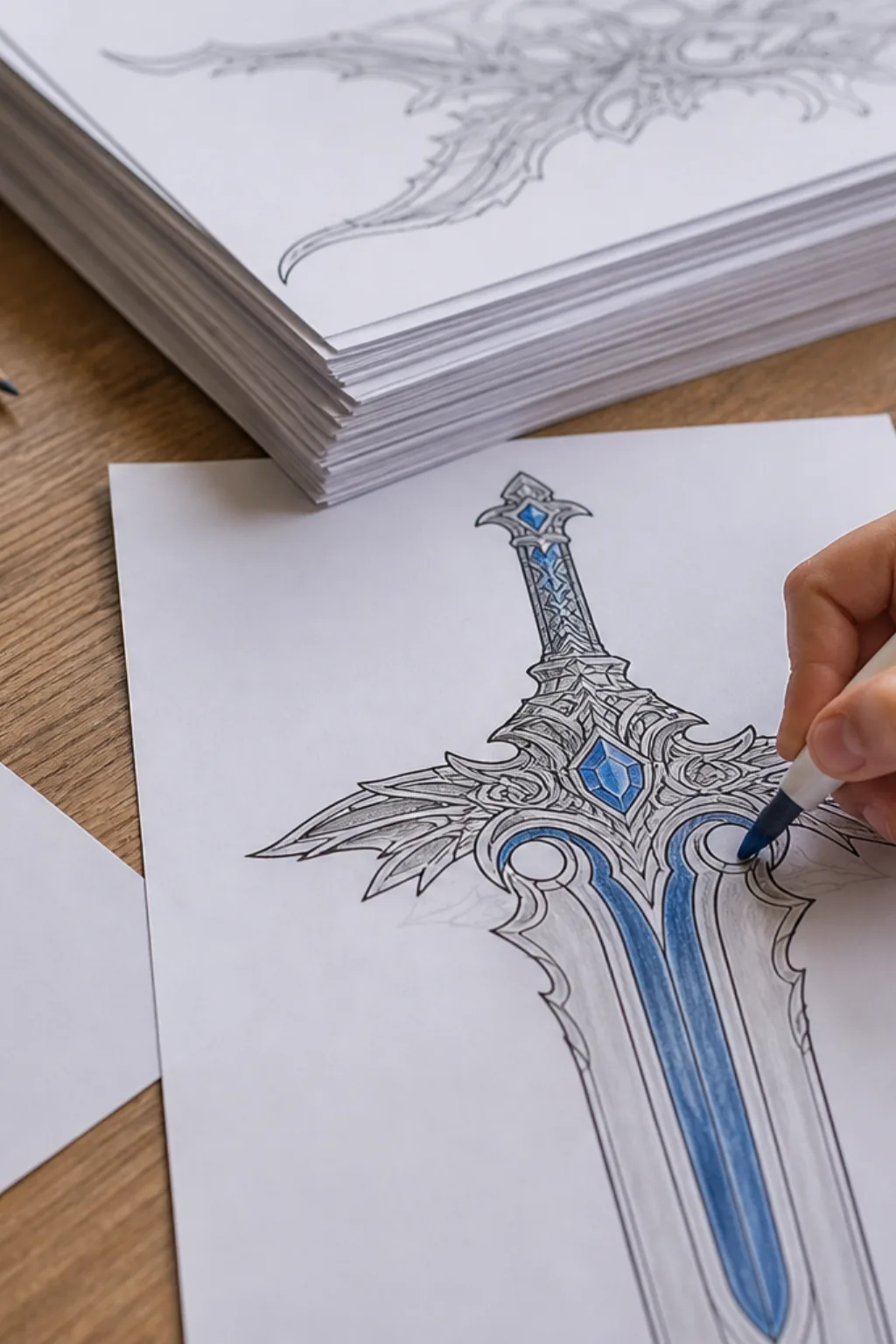 desenhos da Master Sword para colorir - 2