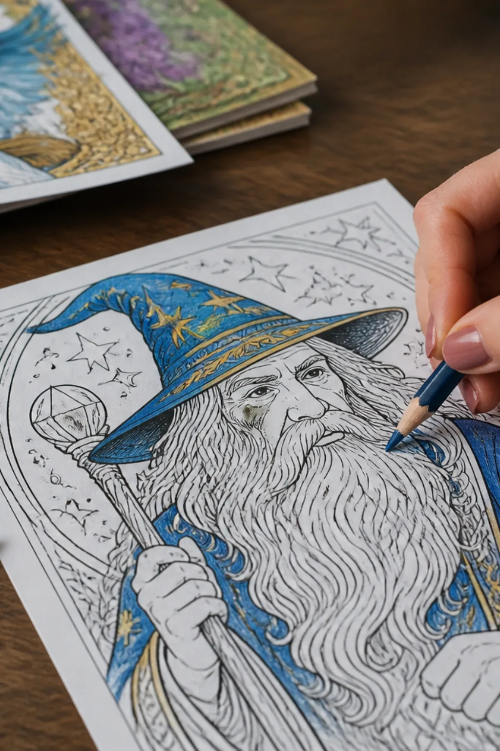 desenhos do Merlin para colorir - 2