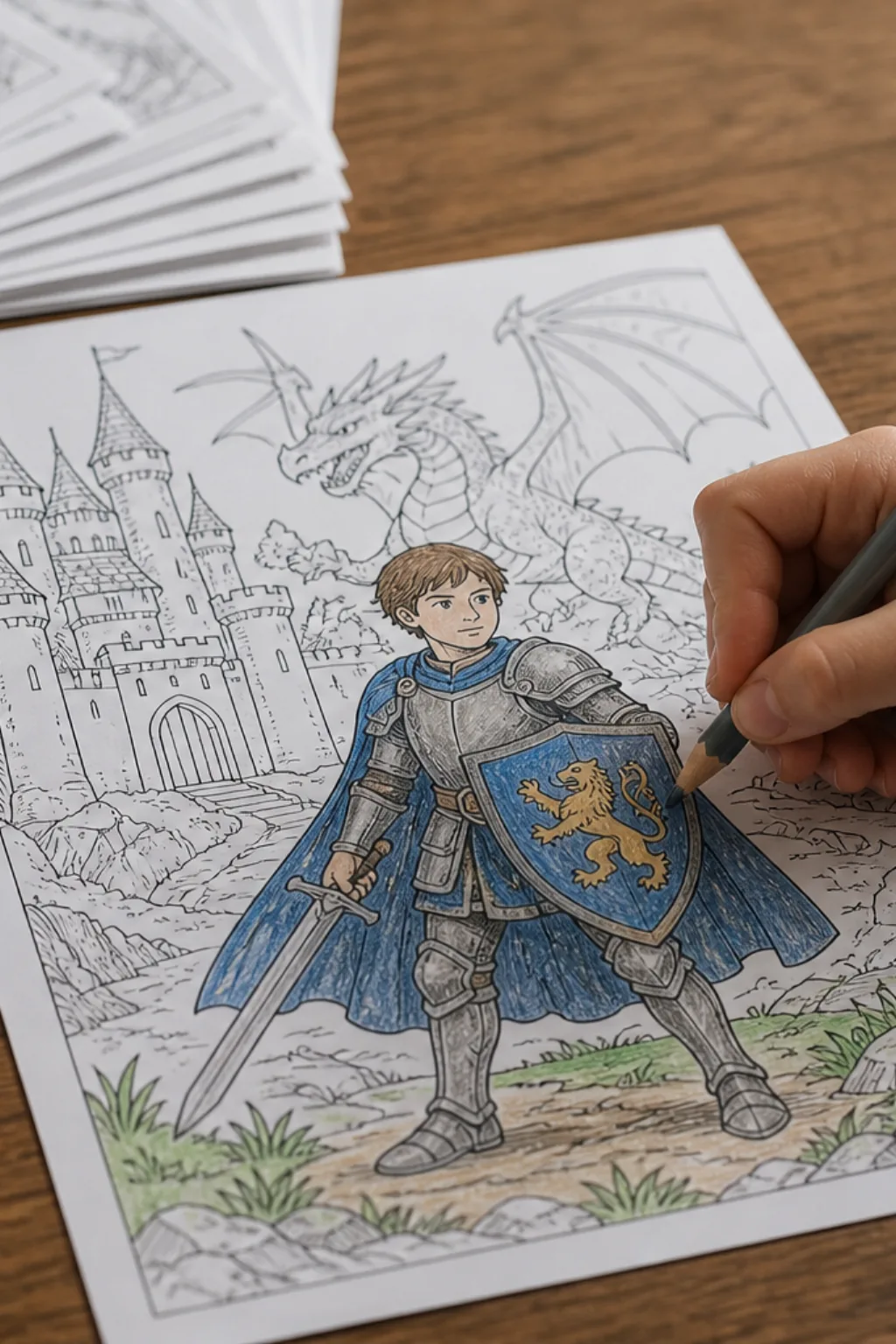 desenhos de Mike, o Cavaleiro, para colorir - 2