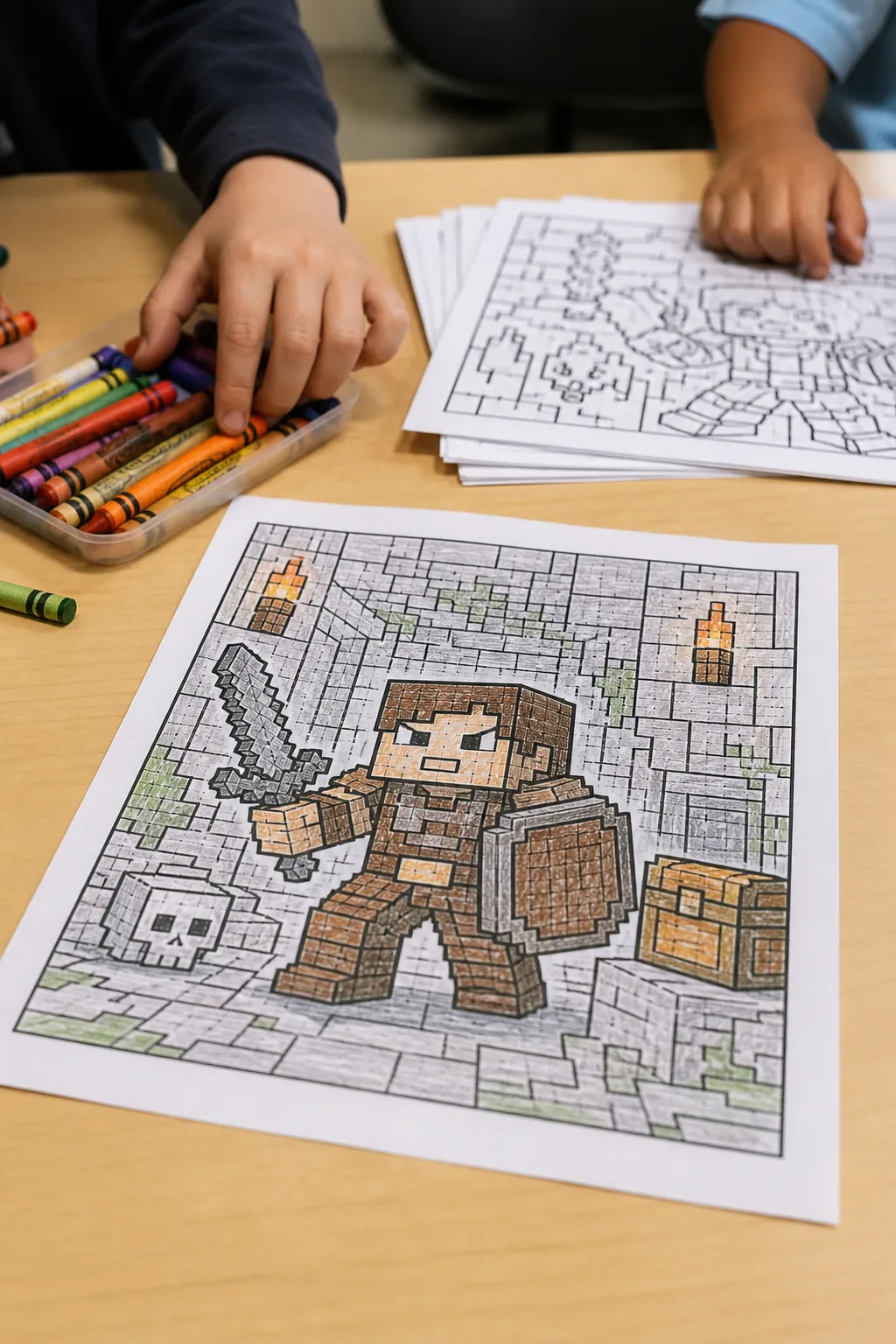 desenhos de Minecraft Dungeons para colorir - 2
