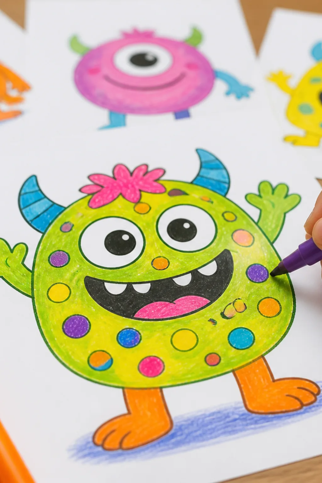 desenho de monstro para colorir - 2