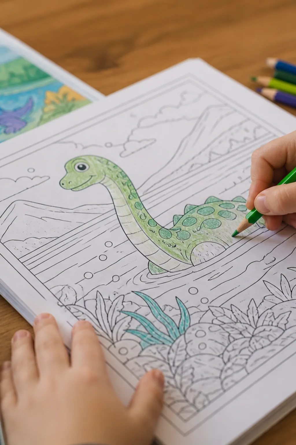 desenhos do monstro do lago ness para colorir - 2