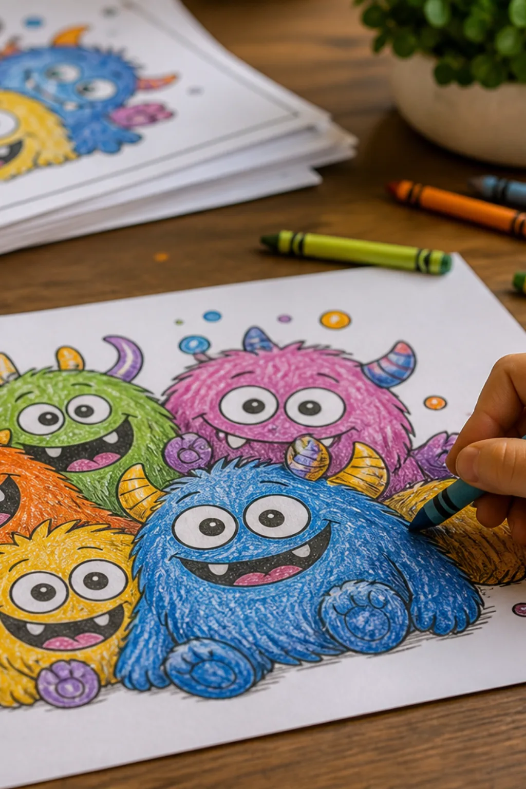 desenhos de monstros sa para colorir - 2