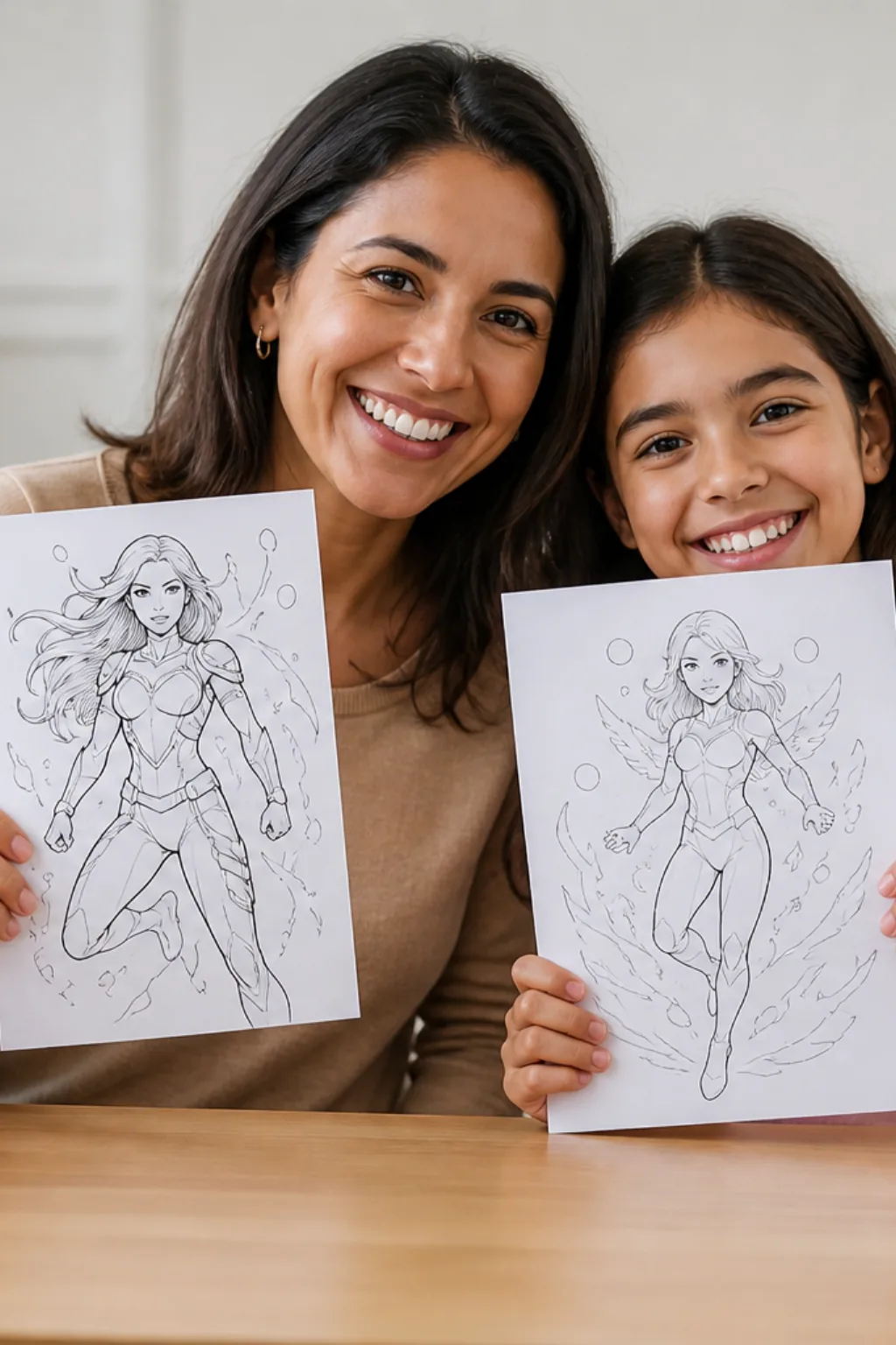 desenhos da Nimona para colorir — exemplo criado na Desenhos pra Colorir