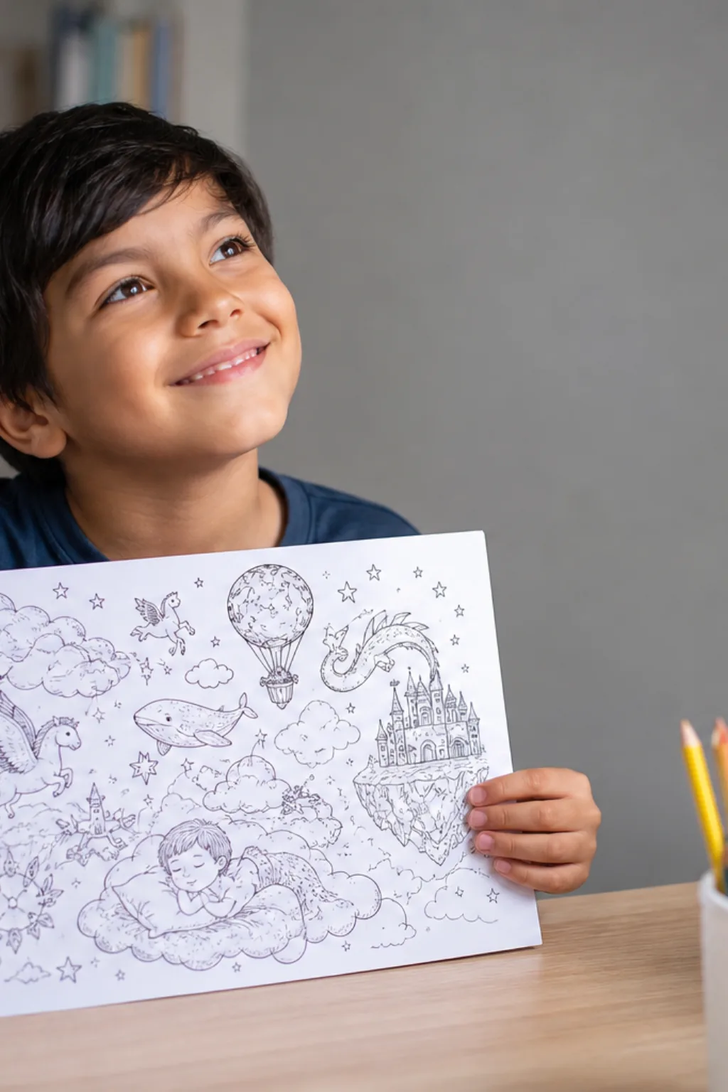 desenhos do filme Nos Seus Sonhos para colorir - 1