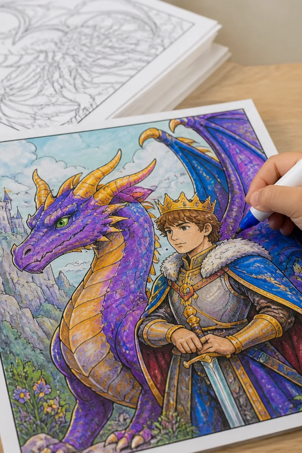 desenhos da série O Príncipe Dragão para colorir - 2