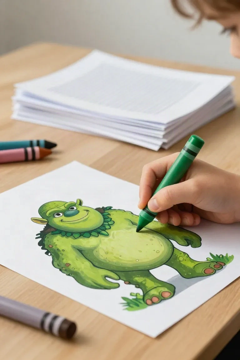 desenhos de ogro para colorir - 2