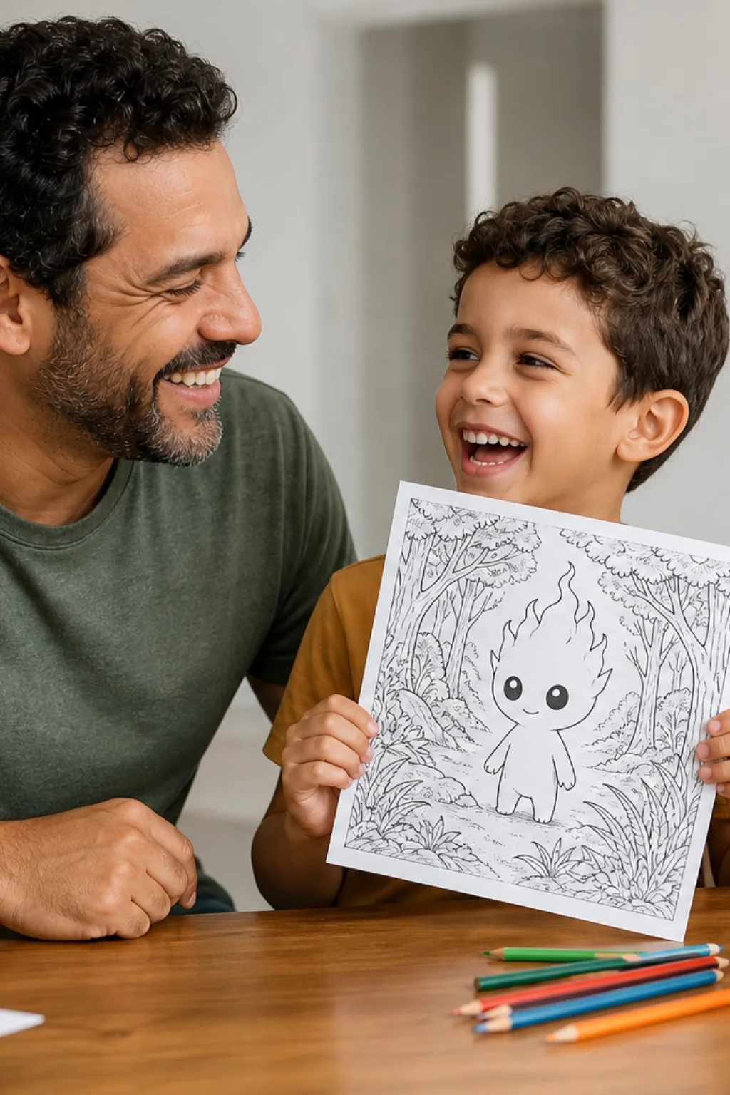 desenhos do Ori para colorir — exemplo criado na Desenhos pra Colorir
