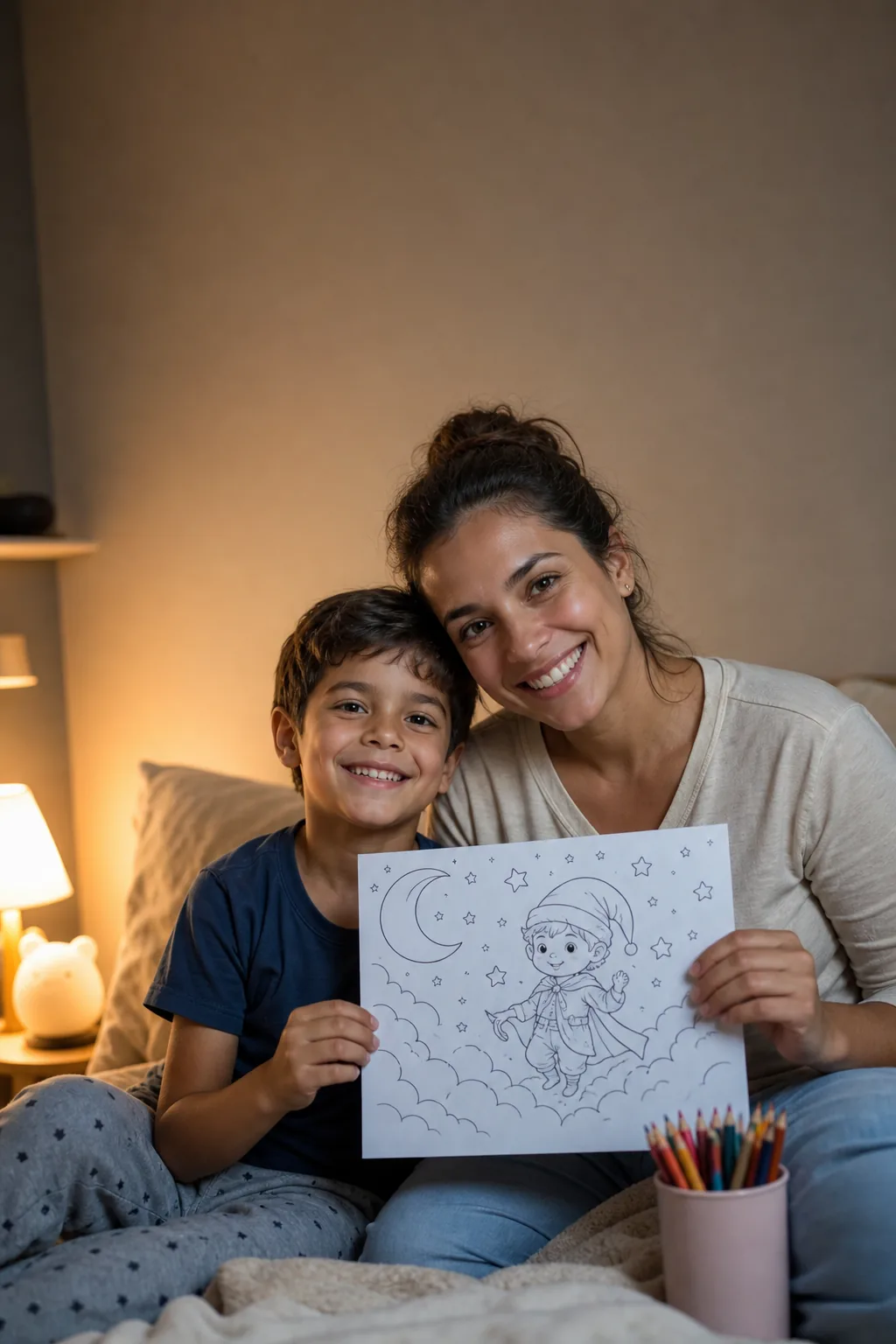 desenhos do filme Orion e o Escuro para colorir — exemplo criado na Desenhos pra Colorir