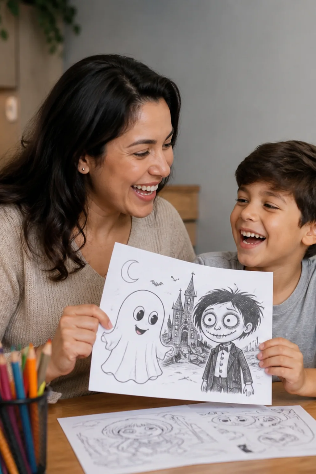 desenhos do filme ParaNorman para colorir — exemplo criado na Desenhos pra Colorir