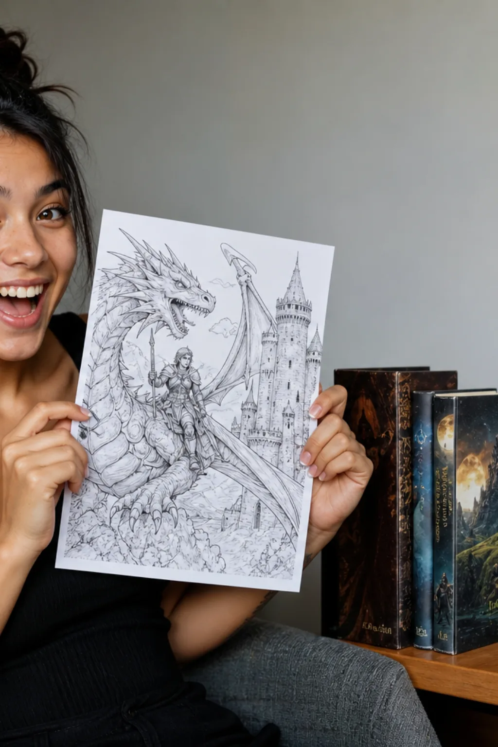 desenhos de Quarta Asa para colorir - 1