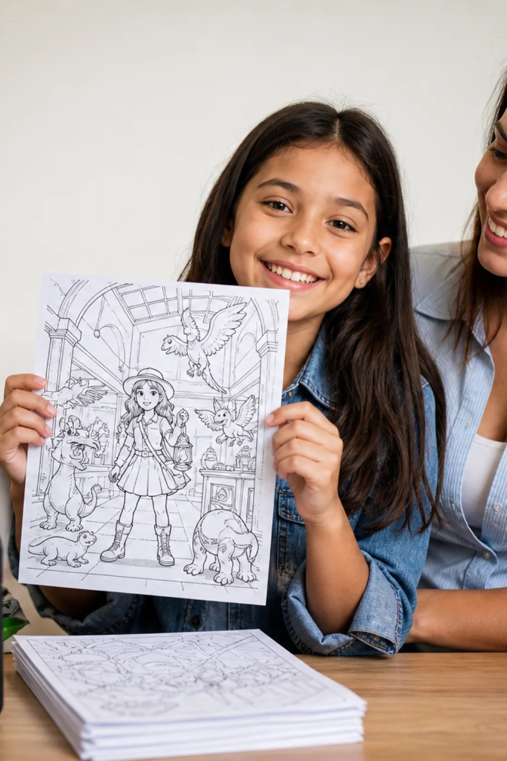 desenhos da Ridley Jones para colorir — exemplo criado na Desenhos pra Colorir