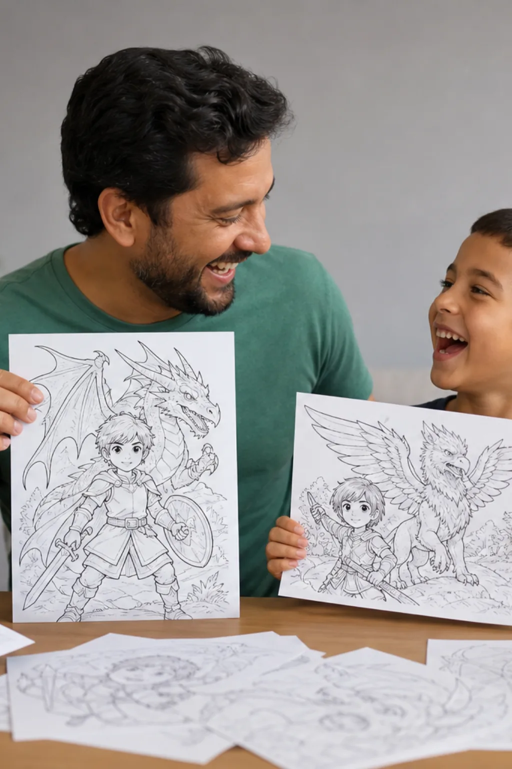 desenhos da Saga Wingfeather para colorir — exemplo criado na Desenhos pra Colorir