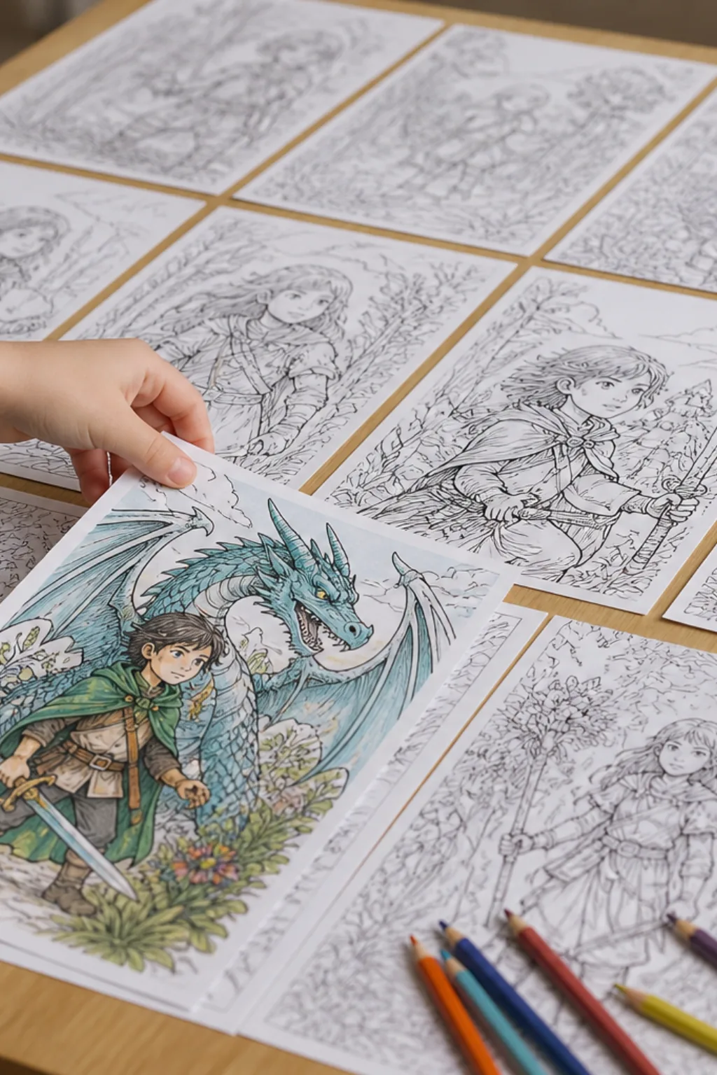 desenhos da Saga Wingfeather para colorir - 2