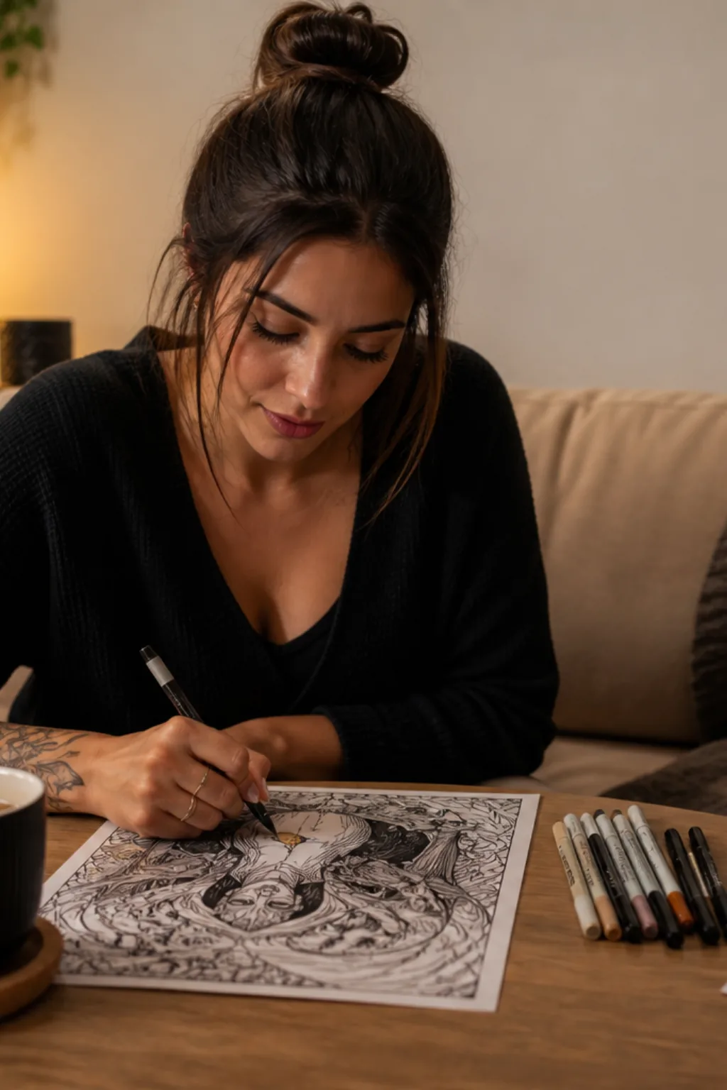 desenhos de Sandman para colorir — exemplo criado na Desenhos pra Colorir