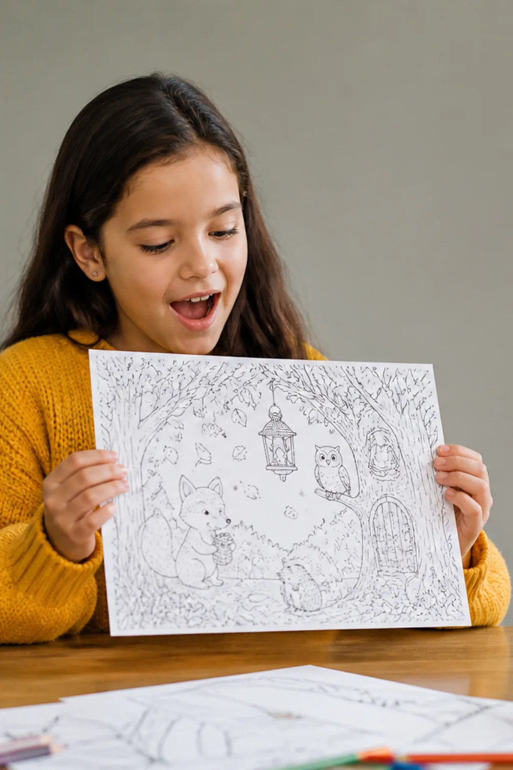 desenhos da série O Segredo Além do Jardim para colorir - 1