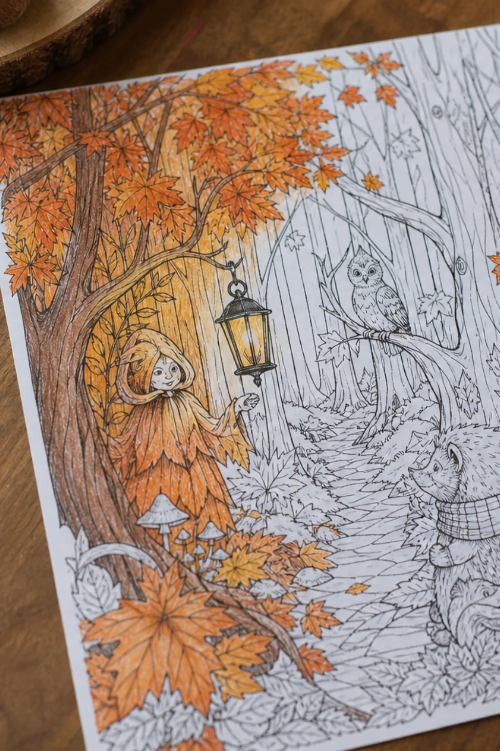 desenhos da série O Segredo Além do Jardim para colorir - 2