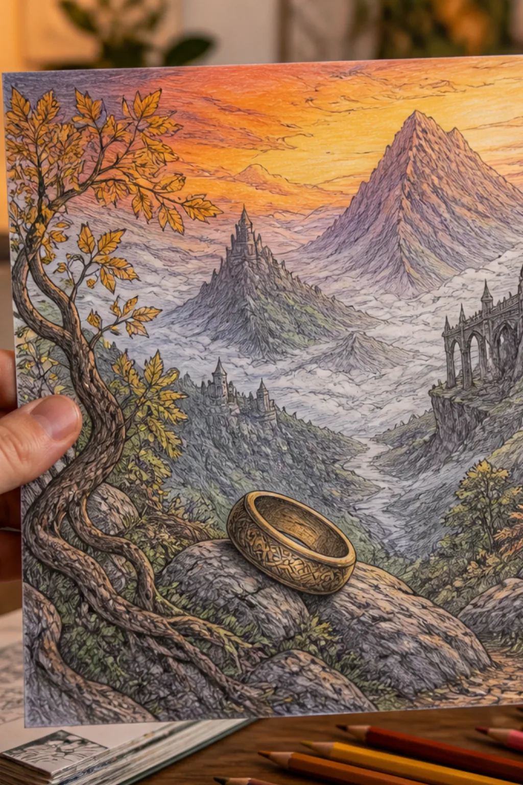 desenhos do senhor dos anéis para colorir - 2
