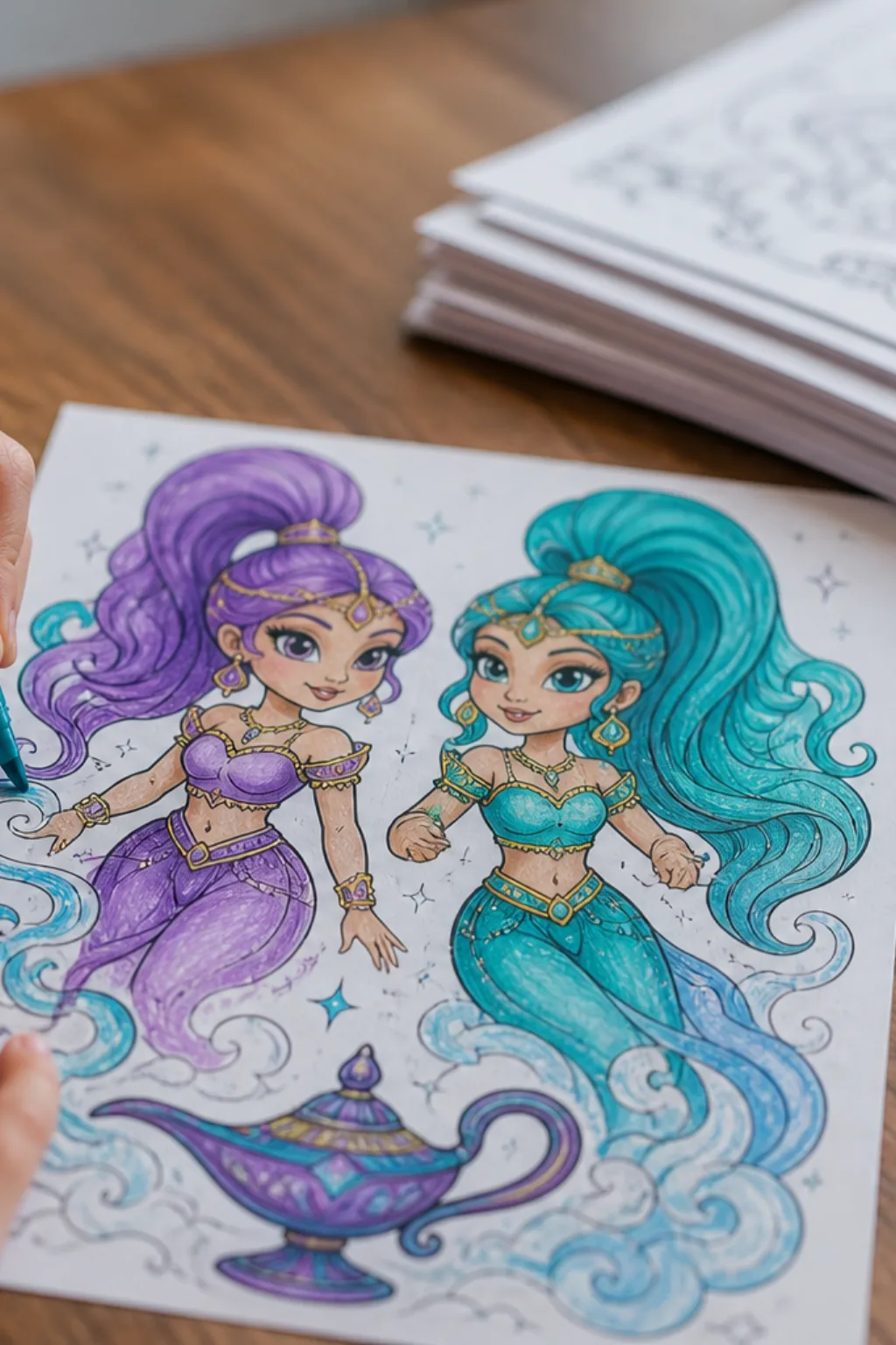 desenhos de Shimmer e Shine para colorir - 2
