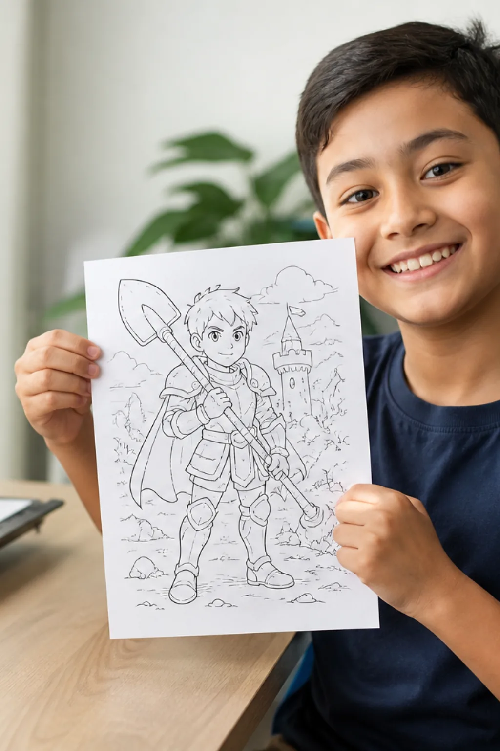desenhos de Shovel Knight para colorir - 1