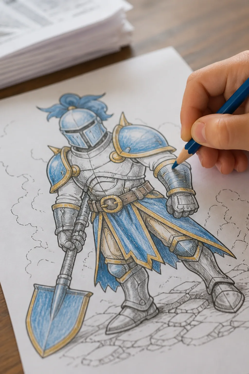 desenhos de Shovel Knight para colorir - 2