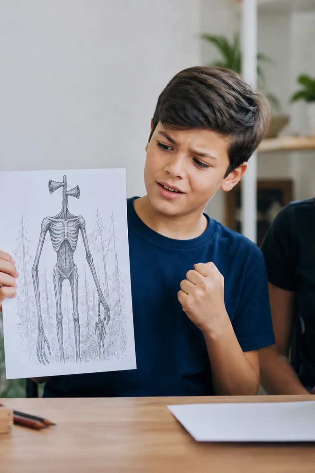 desenhos do Siren Head para colorir — exemplo criado na Desenhos pra Colorir