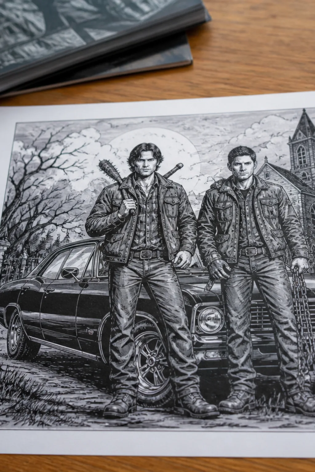 desenhos da série Supernatural para colorir - 2