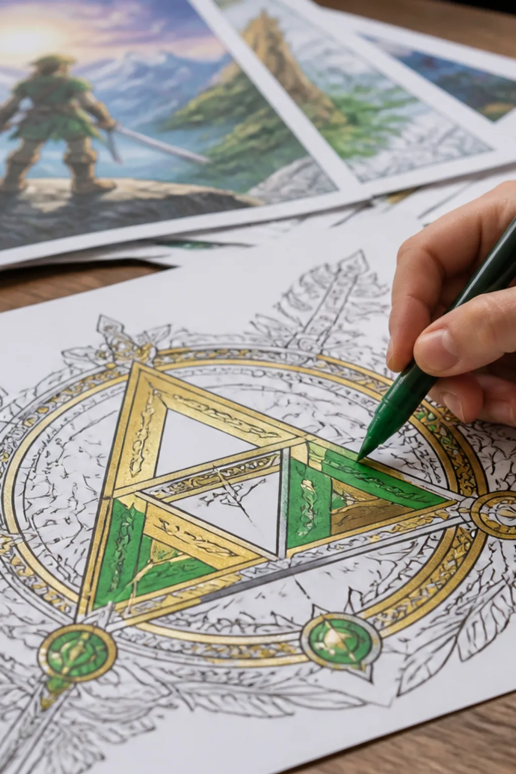 desenhos da Triforce para colorir - 2
