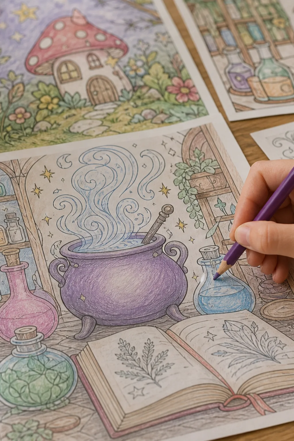desenhos da série Uma Pitada de Magia para colorir - 2