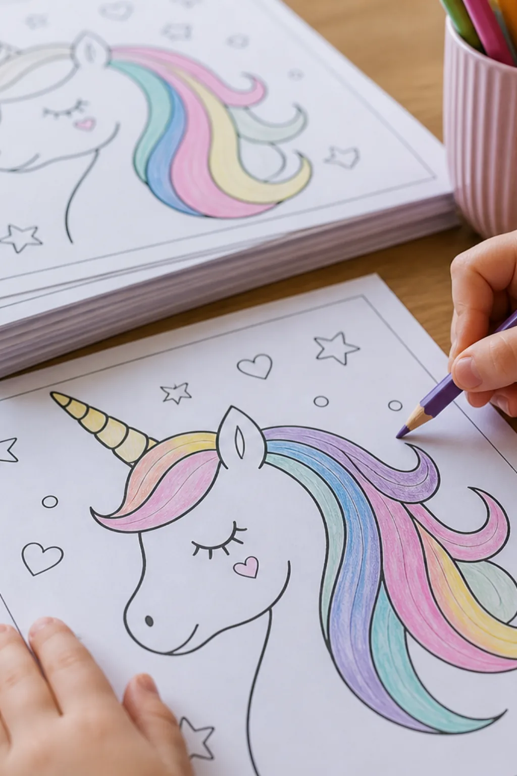 desenhos de unicórnio para colorir - 2