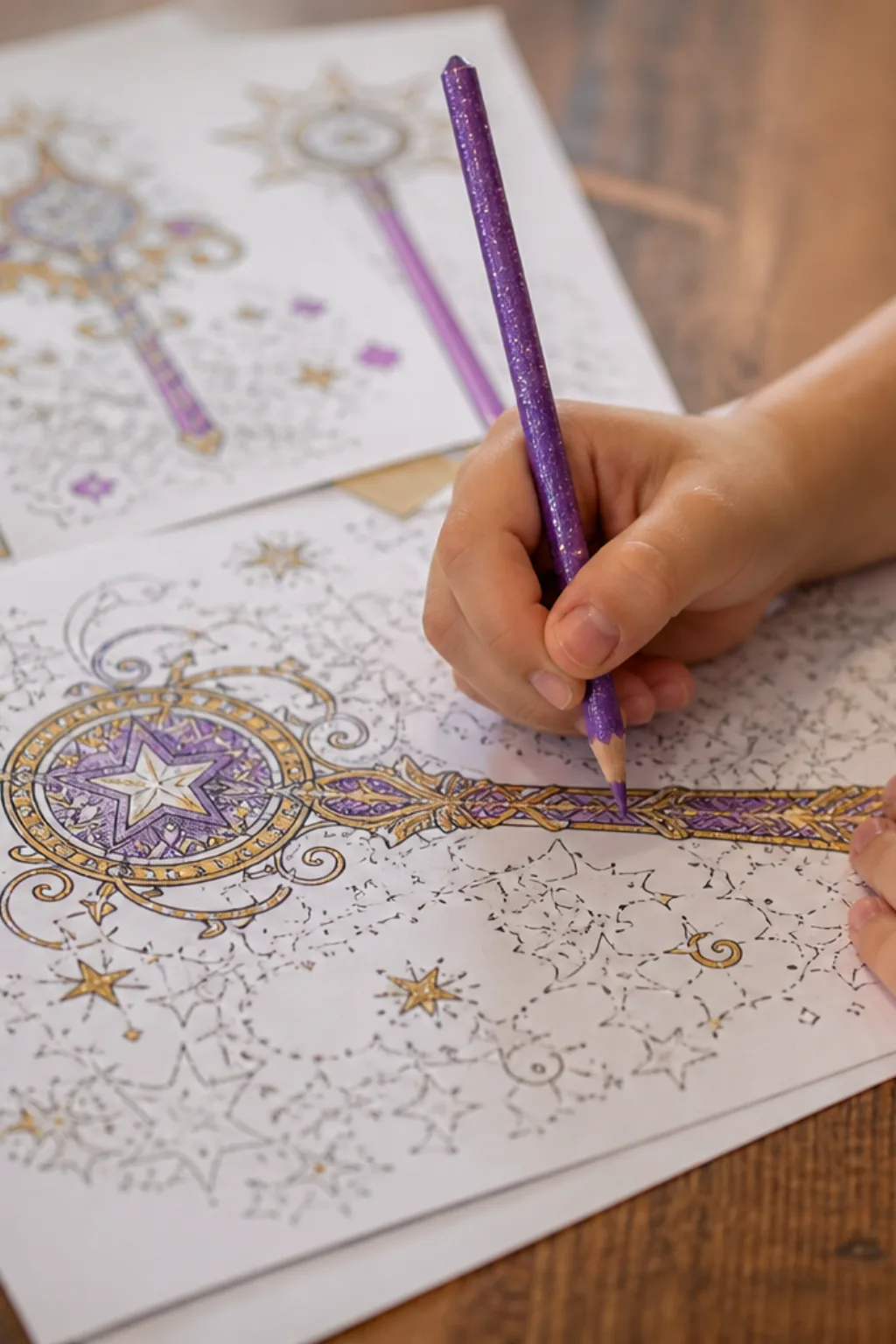 desenhos de varinha mágica para colorir - 2