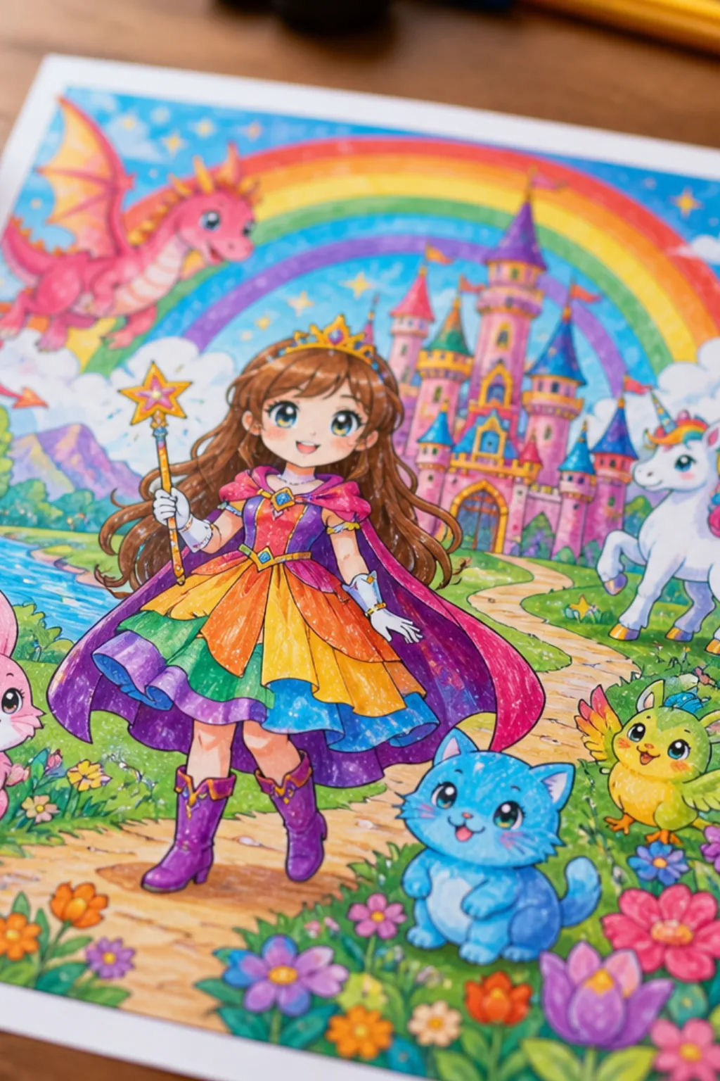 desenhos de Vera e o Reino do Arco-Íris para colorir - 2