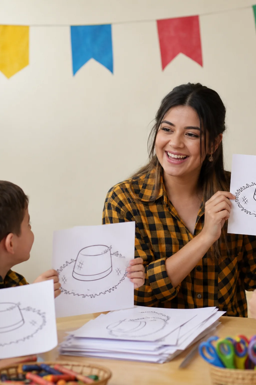 desenhos de chapéu junino para colorir - 1