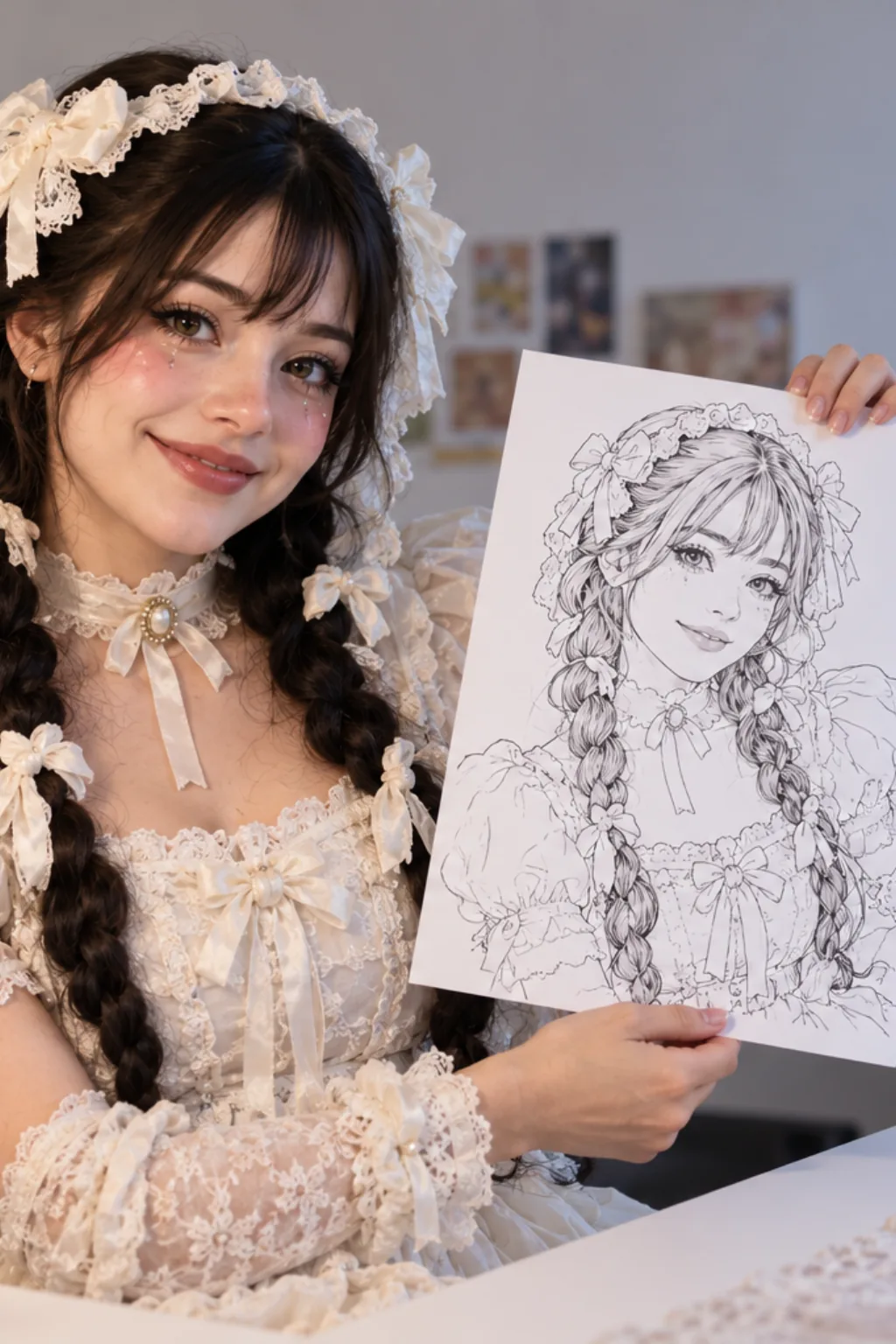 desenhos da Annabelle para colorir — exemplo criado na Desenhos pra Colorir