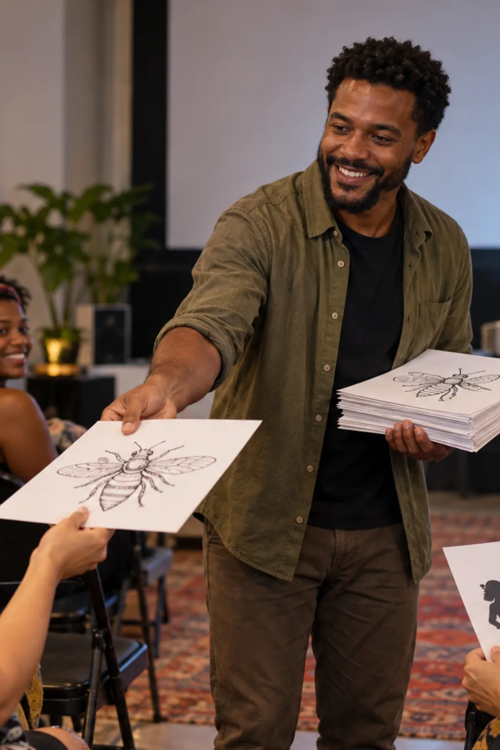desenhos do filme Candyman para colorir — exemplo criado na Desenhos pra Colorir