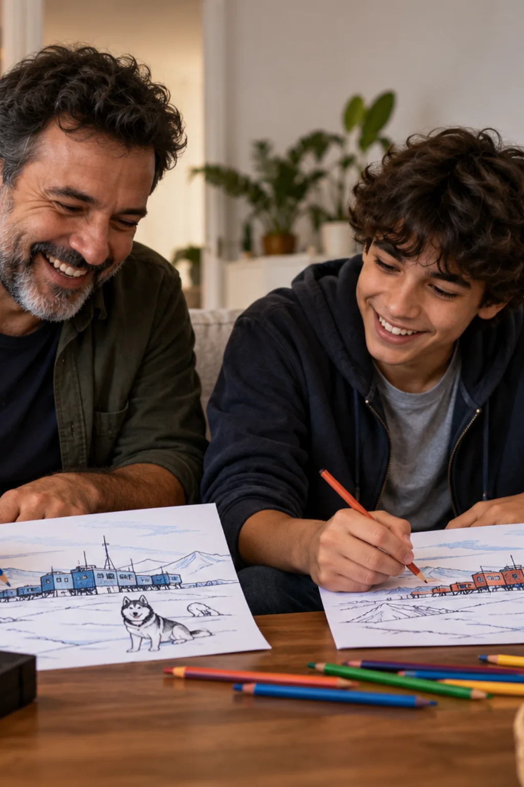 desenhos do filme O Enigma de Outro Mundo para colorir — exemplo criado na Desenhos pra Colorir