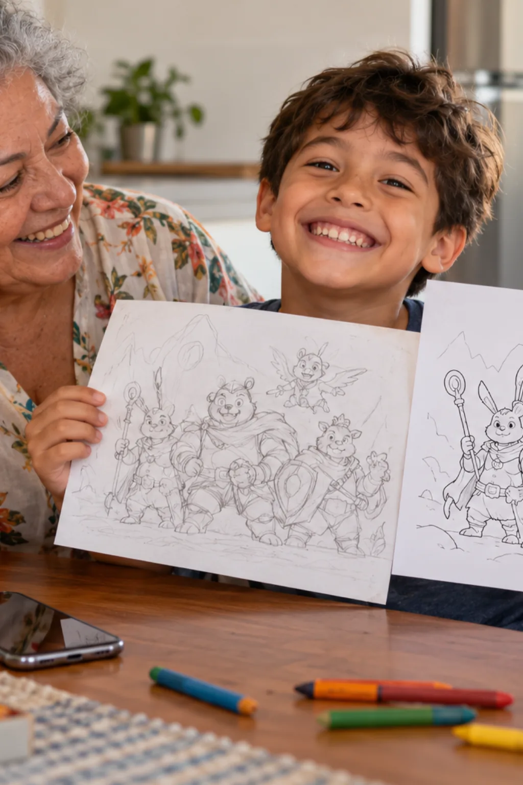desenhos de FNAF World para colorir — exemplo criado na Desenhos pra Colorir